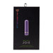 Black retail box packaging with a purple Nu Sensuelle Joie compact bullet vibrator visible through a window.