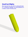 Compact lime green bullet vibrator with smooth, sleek design, ideal for discreet, travel-friendly pleasure.