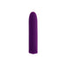 Purple silicone bullet vibrator with smooth finish and subtle Playboy bunny logo at base.
