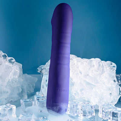 Selopa Ambition Rechargeable Vibrating  Thrusting Vibrator Silicone Purple