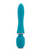 Teal Sensuelle Nubii Mika Mini Wand with ergonomic design, three-button control, and rose gold accent ring.