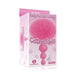 Packaging of The 9's Cottontails Silicone Bunny Tail Butt Plug featuring a pink beaded design with a fluffy tail.