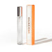 Eye of Love Unscented Pheromone Perfume 10ml with silver cap and orange-accented packaging for female attraction.