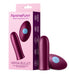Femme Funn Versa Bullet vibrator and wireless remote in deep purple with pink packaging highlighting features.
