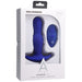Doc Johnson A-Play Expander silicone anal plug with wireless remote in blue, packaged in a white box.