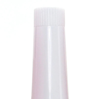 Slimline white 5-inch Little Genie 100 Orgasms massager with textured tip and twist cap design.