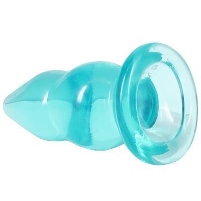 Crystal Jellies Double Pop Plug 6 Inch Teal