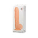 Adam & Eve Adams Colossal 12-inch beige dildo with suction cup base in retail packaging against white background.