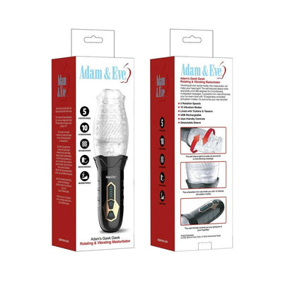Adam & Eve Adams Gawk Gawk Rotating & Vibrating Masturbator - SexToy.com