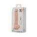 Packaging of Adam & Eve Adams True Feel Rechargeable Dildo with remote control, featuring a realistic design and suction cup base.