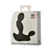 Packaging of Adam & Eve Adams Vibrating Triple Probe prostate massager in black silicone with ergonomic design.