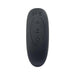 Black wireless remote control with three buttons for power, warming, and thrusting functions.