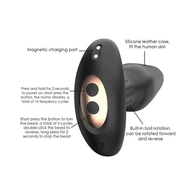 Adam & Eve Carl Jr. Vibrating & Rimming Plug - SexToy.com