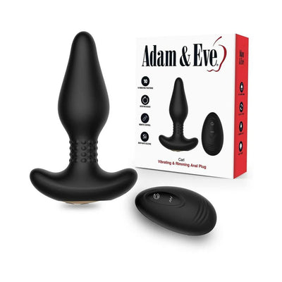 Adam & Eve Carl Vibrating & Rimming Plug - SexToy.com