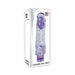 Packaging box of Adam & Eve Chubby Fun Vibe in translucent purple with a textured design and adjustable base control.