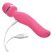 Pink Adam & Eve Intimate Curves rechargeable wand with flexible head and USB charging cable attached.