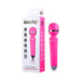 Pink Adam & Eve Peak Wand Massager with flexible head shown next to its white and pink packaging box.