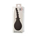 Adam & Eve Smooth & Easy Silicone Douche in black with ergonomic bulb and textured nozzle in retail packaging