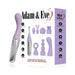 Adam & Eve Sweet Dreams Massager Kit with silver and lavender base vibrator and eight interchangeable attachments displayed next to the packaging box