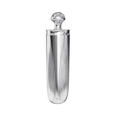 Silver textured base vibrator with rounded top from Adam & Eve Sweet Dreams Massager Kit on white background