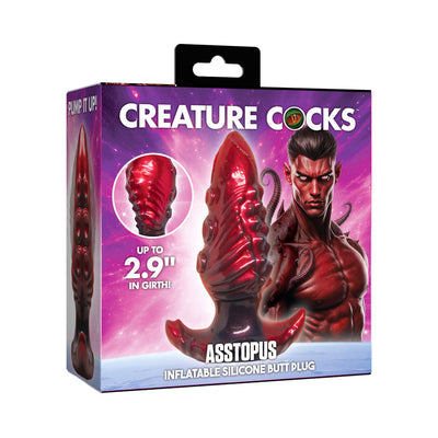 Creature Cocks Asstopus Inflatable Silicone Anal Plug Medium