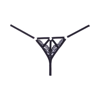 Adore Do Not Disturb Lace Thong Black O/S - SexToy.com