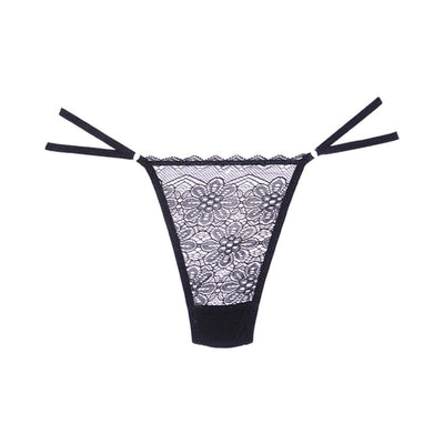 Adore Good Girl Lace And Mesh Thong Black O/S - SexToy.com