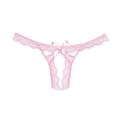 Adore Peach-y Lace And Mesh Open Panty