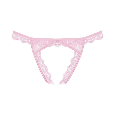 Adore Peach-y Lace And Mesh Open Panty