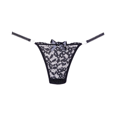 Adore Sunset Lace Thong Black O/S - SexToy.com