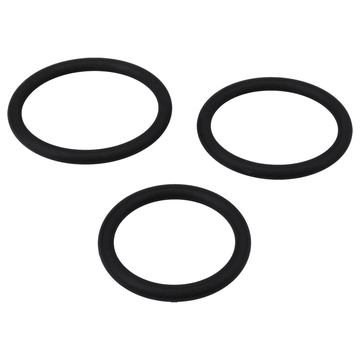 Titanmen Slim C-Ring 3pc Silicone Set Black