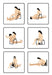 Illustrations showing various intimate positions using the Bangin Bench EZ-Ride Sex Stool with handles for support and stability.