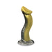 Gold and silver silicone creature dildo with textured scales and wide suction base from Alien Nation Venomus collection.