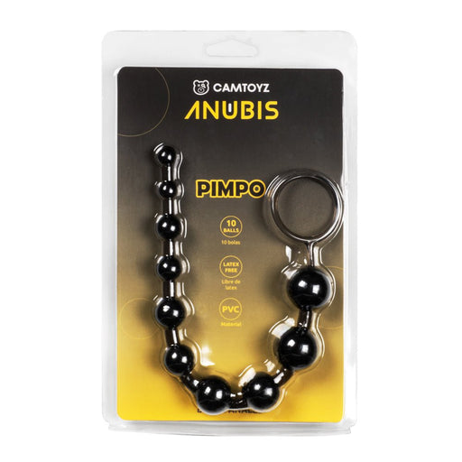 Anubis Black Pimpo Anal Beads - SexToy.com