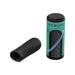 Black textured silicone sleeve with ridged and nodular surfaces next to teal and black Arcwave Ghost packaging.