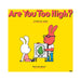 Bright yellow cover of Are You Too High? practical guide featuring two cartoon rabbits, one teaching about cannabis to the other.