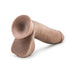 Realistic 7-inch flesh-toned dildo with flexible spine and soft, lifelike texture on white background.