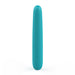 Sleek turquoise B Swish Bgood Deluxe Infinite vibrator with smooth silicone finish and minimalist design.