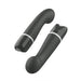Sleek black B Swish Bdesired Deluxe Curve personal massager with ergonomic curved design and smooth silicone finish.
