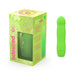 B Swish Bdesired Infinite Deluxe Limited Edition vibrant green silicone vibrating massager with packaging and USB charging cable visible.