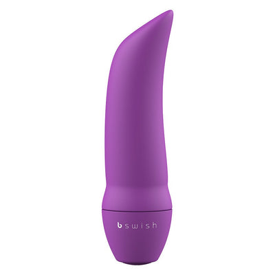 Purple B Swish Bmine Classic Curve compact personal massager with curved tip and smooth finish