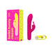 Bwild Infinite Classic Bunny vibrator in pink with USB charging cable and colorful product box on white background.