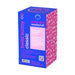 Packaging box of Bwild Infinite Classic Limited Edition Bunny in Pacific Blue with pink and white text and playful pattern on the side.