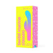 Packaging box of B Swish Bwild Classic Marine Vibrator in bright yellow and pink with product silhouette and branding.