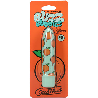 Goodhead Buzz Buddies 5 Inch Muti-Speed Vibe Peaches Green