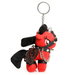 Scarlett Chainheart Bondage Pony Keychain - Red