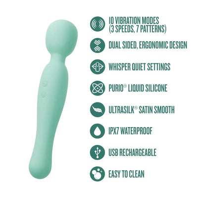 Blush Collection Amelia Massage Wand Seafoam