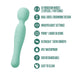 Blush Collection Amelia Massage Wand Seafoam