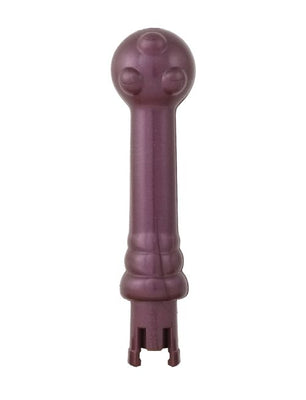 Purple interchangeable attachment for Eroscillator 2 Plus with textured rounded head and smooth shaft.