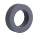 Steel grey Balldo spacer ring with embossed logo, designed for added support and comfort in the Balldo set.